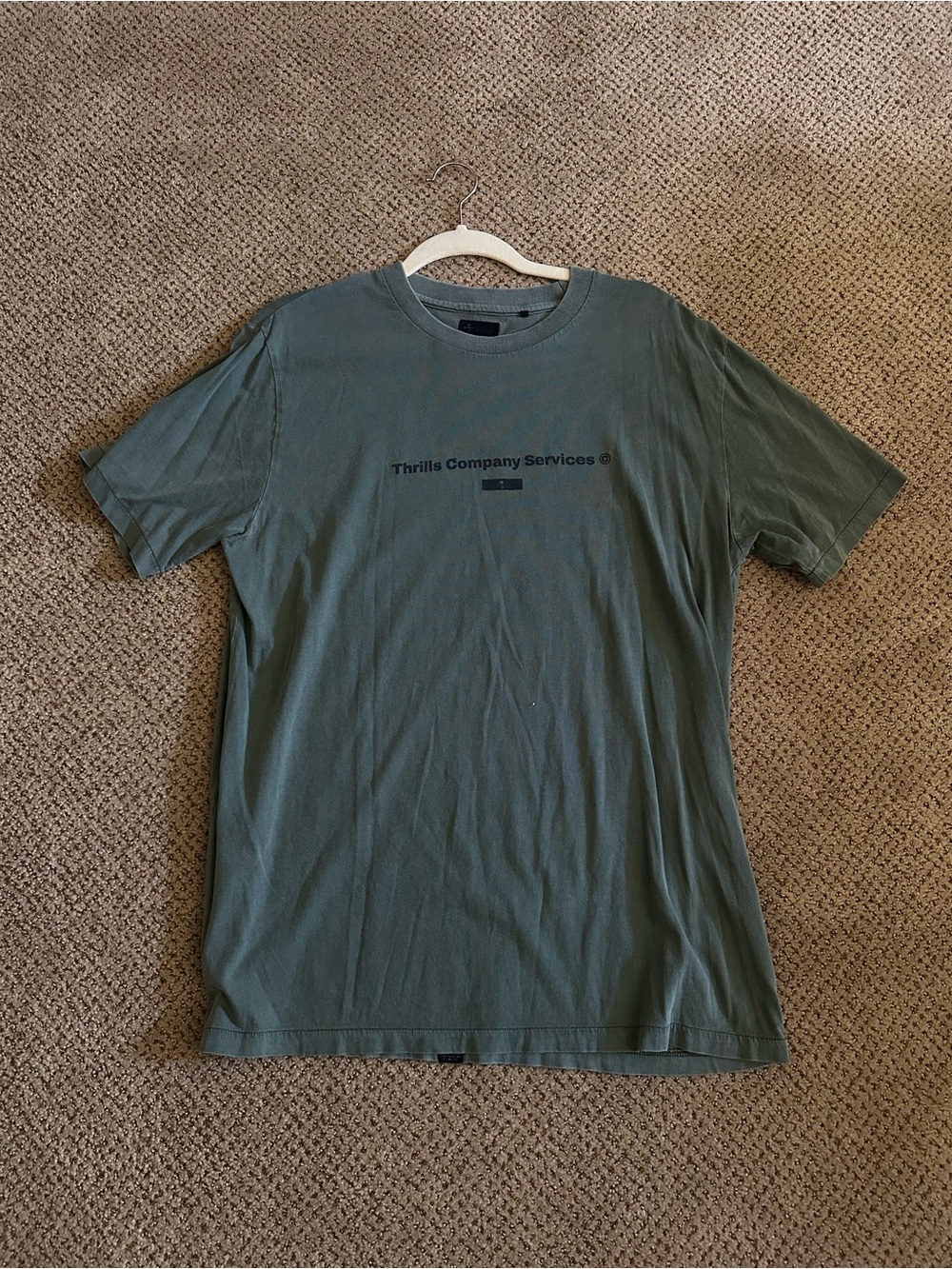 Olive Crew Neck Short Sleeve Tee